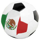 mexikanische Flagge Fußball (Dreiviertel)