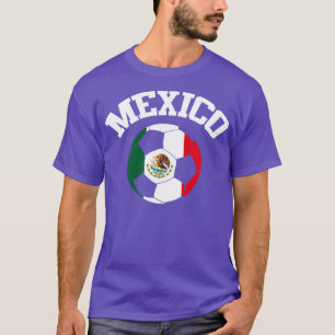 Mexikanische Flagge Futbol T-Shirt