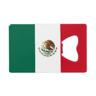 Mexikanische Flagge Geldbeutel Flaschenöffner