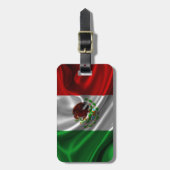 Mexikanische Flagge Gepäckanhänger (Vorderseite vertikal)