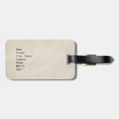 mexikanische Flagge Gepäckanhänger (Rückseite horizontal)