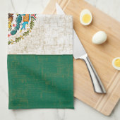 MEXIKANISCHE FLAGGE Geschirrtuch (Viertel Falte)