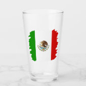 mexikanische Flagge Glas (Vorderseite)