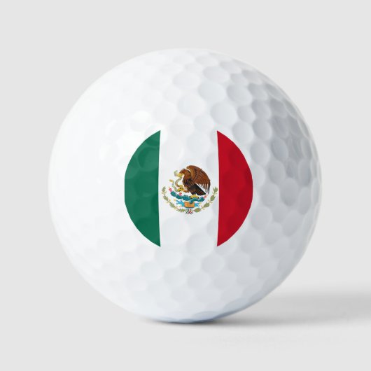 mexikanische Flagge Golfball (Vorderseite)