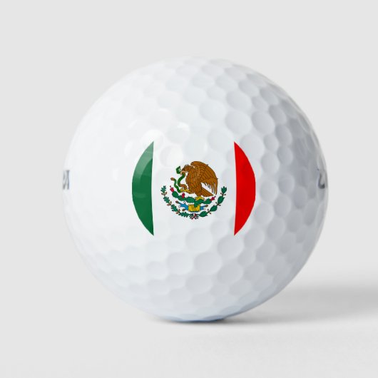 mexikanische Flagge Golfball (Vorderseite)