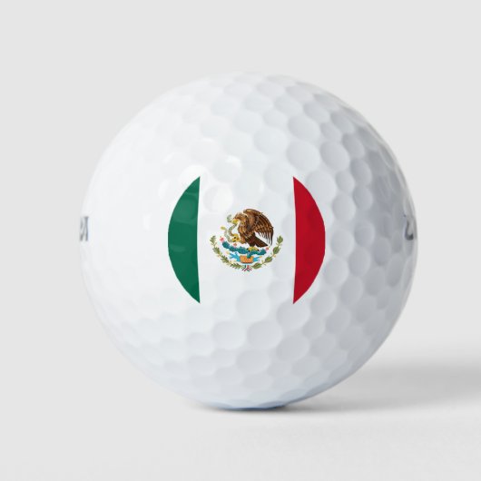 mexikanische Flagge Golfball (Vorderseite)