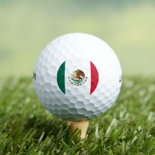mexikanische Flagge Golfball (Insitu T-Shirt)