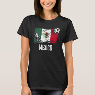 Mexikanische Flagge Jersey Mexikanisches Fußballte T-Shirt