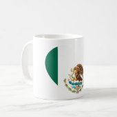 mexikanische Flagge Kaffeetasse (Vorderseite Links)