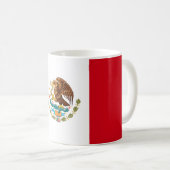 mexikanische Flagge Kaffeetasse (VorderseiteRechts)