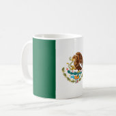mexikanische Flagge Kaffeetasse (Vorderseite Links)