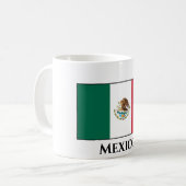 Mexikanische Flagge Kaffeetasse (Vorderseite Links)