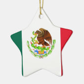 mexikanische Flagge Keramik Ornament (Links)