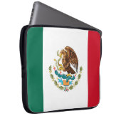 mexikanische Flagge Laptopschutzhülle (Vorne Rechts)