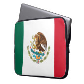 mexikanische Flagge Laptopschutzhülle (Vorderseite Links)