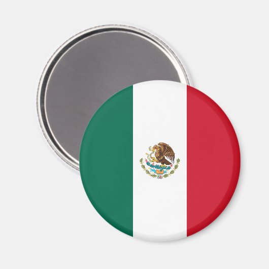 mexikanische Flagge Magnet (Vorderseite/Rückseite)