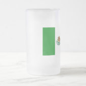 mexikanische Flagge Mattglas Bierglas (Mittel)