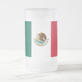 Mexikanische Flagge Mattglas Bierglas (Mittel)