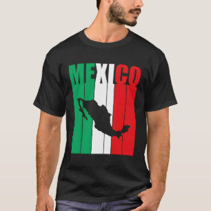 Mexikanische Flagge mexikanische Karte mexikanisch T-Shirt