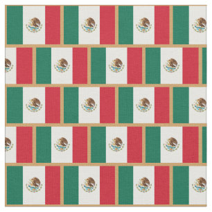 mexikanische Flagge & mexikanische Modefabrik /spo Stoff