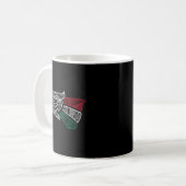 Mexikanische Flagge mexikanischer Adler Aztec Styl Kaffeetasse (Vorderseite Links)