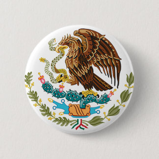 MEXIKANISCHE FLAGGE - MEXIKO-ART - WAPPEN BUTTON