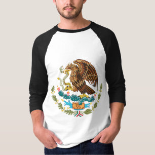 MEXIKANISCHE FLAGGE - MEXIKO-ART - WAPPEN T-Shirt