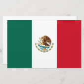 Mexikanische Flagge (Mexiko) Briefpapier (Vorne/Hinten)