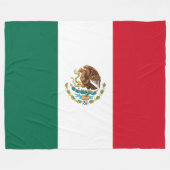 Mexikanische Flagge (Mexiko) Fleecedecke (Vorderseite (Horizontal))