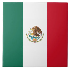 Mexikanische Flagge (Mexiko) Fliese