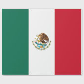 Mexikanische Flagge (Mexiko) Geschenkpapier (Flach)