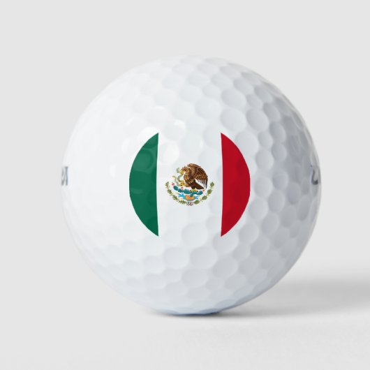 Mexikanische Flagge (Mexiko) Golfball (Vorderseite)