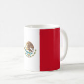 Mexikanische Flagge (Mexiko) Kaffeetasse (VorderseiteRechts)