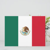 Mexikanische Flagge (Mexiko) Karte (Stehend Vorderseite)