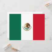 Mexikanische Flagge (Mexiko) Karte (Vorderseite/Rückseite Beispiel)
