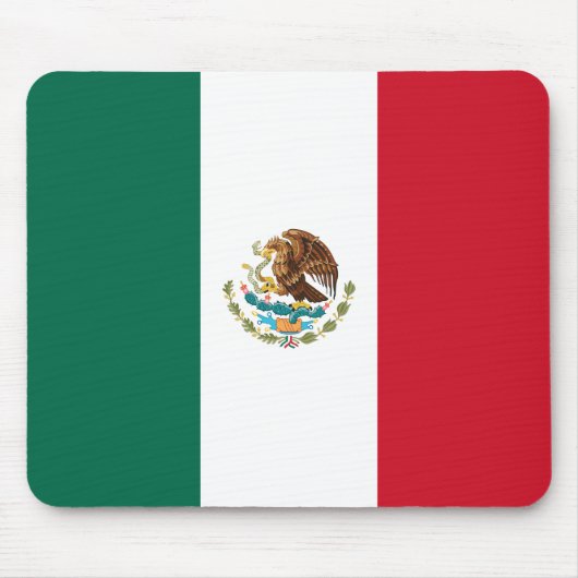 Mexikanische Flagge (Mexiko) Mousepad (Vorne)