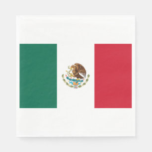 Mexikanische Flagge (Mexiko) Serviette