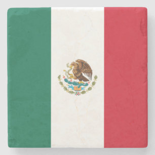 Mexikanische Flagge (Mexiko) Steinuntersetzer