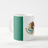 (Mexikanische) Flagge Mexikos Kaffeetasse (Vorderseite Links)