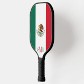 mexikanische Flagge mit Personalisierter Monogram Pickleball Schläger (Links)