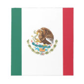 mexikanische Flagge Notizblock (Vorderseite)