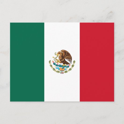 mexikanische Flagge Postkarte (Vorderseite)
