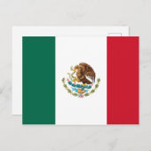 Mexikanische Flagge Postkarte (Vorne/Hinten)
