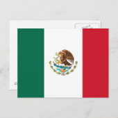 mexikanische Flagge Postkarte (Vorne/Hinten)