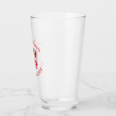 Mexikanische Flagge Rot LOVE Glas (Links)