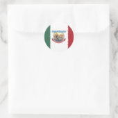 mexikanische Flagge Runder Aufkleber (Tasche)