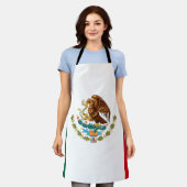 mexikanische Flagge Schürze (Getragen)
