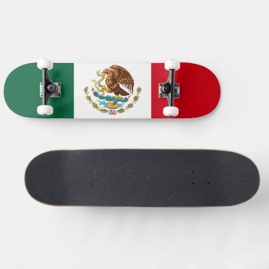 mexikanische Flagge Skateboard (Horizontal)