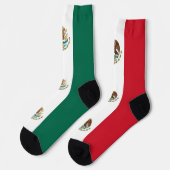 mexikanische Flagge Socken (Linkes Detail)