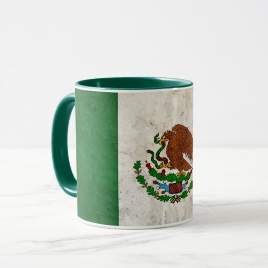 mexikanische Flagge Tasse (Vorderseite Links)